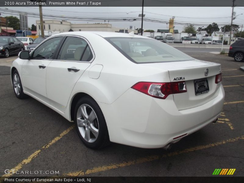 Premium White Pearl / Taupe 2010 Acura TSX Sedan