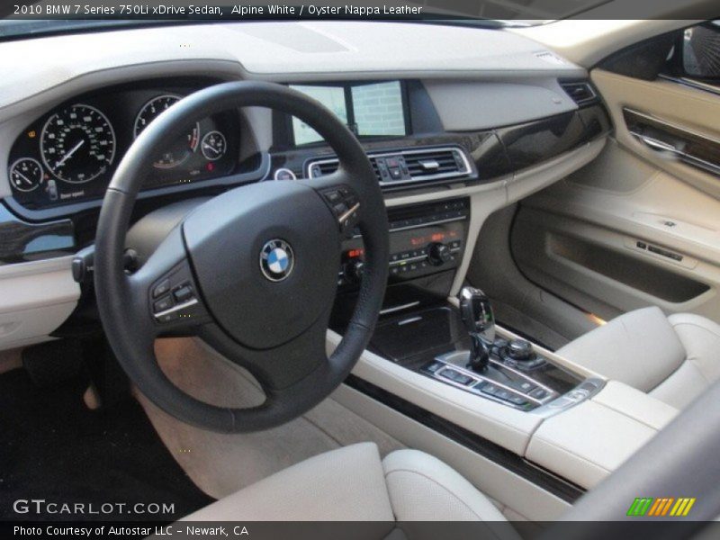 Alpine White / Oyster Nappa Leather 2010 BMW 7 Series 750Li xDrive Sedan
