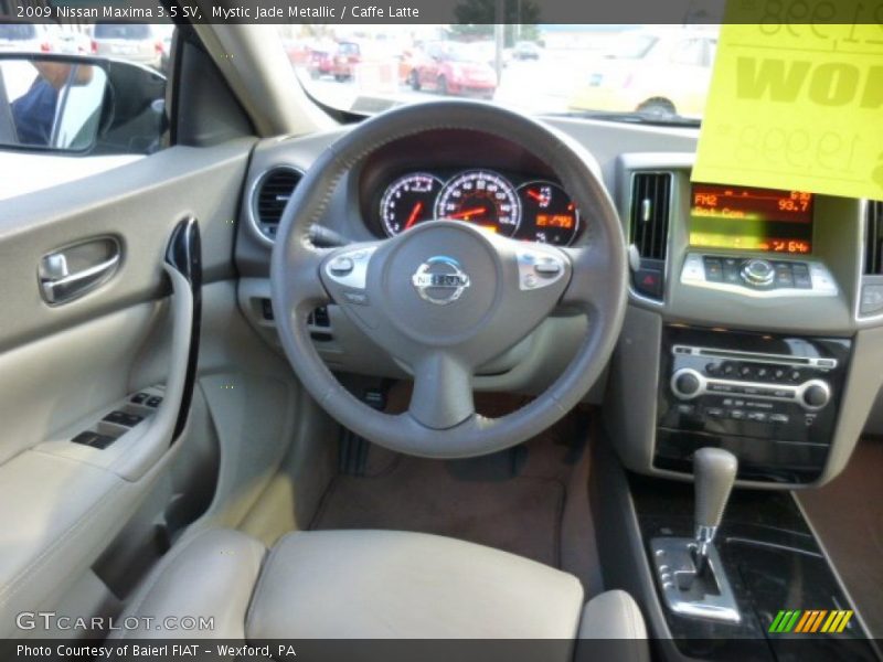 Mystic Jade Metallic / Caffe Latte 2009 Nissan Maxima 3.5 SV