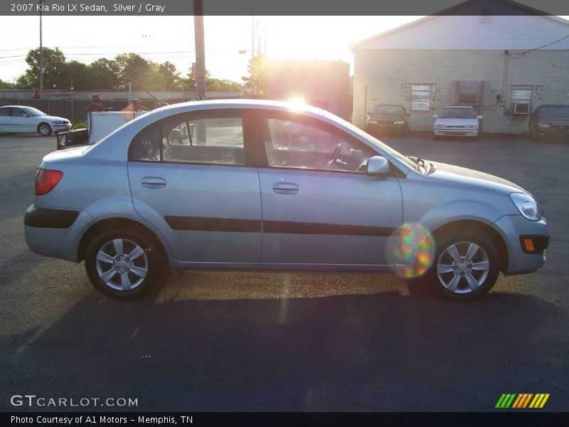 Silver / Gray 2007 Kia Rio LX Sedan