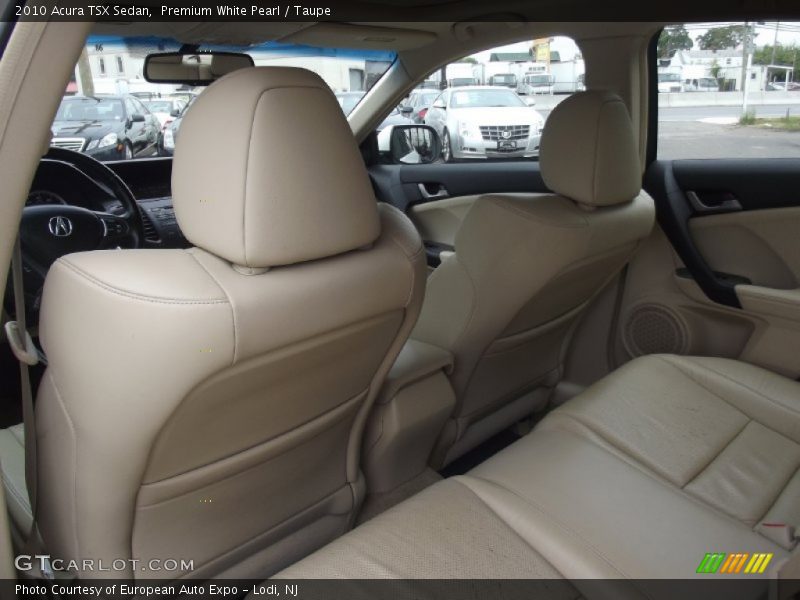 Premium White Pearl / Taupe 2010 Acura TSX Sedan