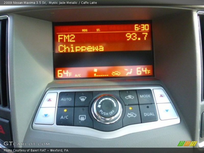 Mystic Jade Metallic / Caffe Latte 2009 Nissan Maxima 3.5 SV