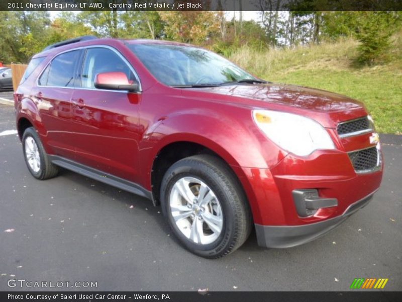 Cardinal Red Metallic / Jet Black 2011 Chevrolet Equinox LT AWD