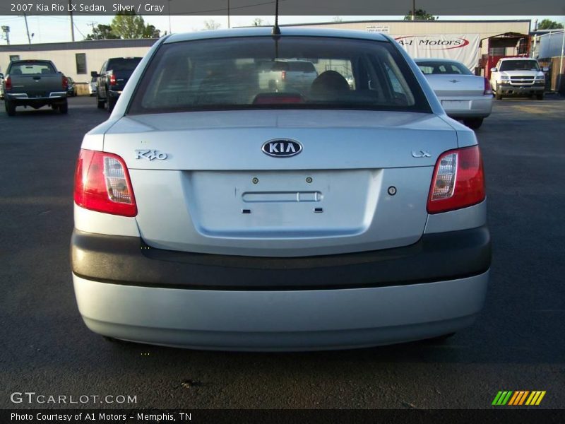 Silver / Gray 2007 Kia Rio LX Sedan