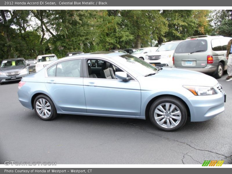 Celestial Blue Metallic / Black 2012 Honda Accord EX Sedan