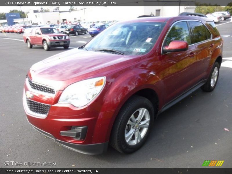 Cardinal Red Metallic / Jet Black 2011 Chevrolet Equinox LT AWD