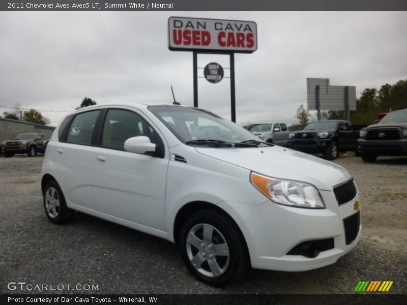 Summit White / Neutral 2011 Chevrolet Aveo Aveo5 LT
