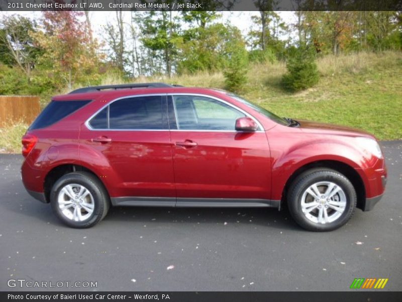 Cardinal Red Metallic / Jet Black 2011 Chevrolet Equinox LT AWD