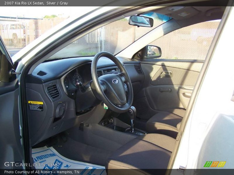 Silver / Gray 2007 Kia Rio LX Sedan