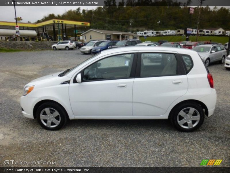 Summit White / Neutral 2011 Chevrolet Aveo Aveo5 LT