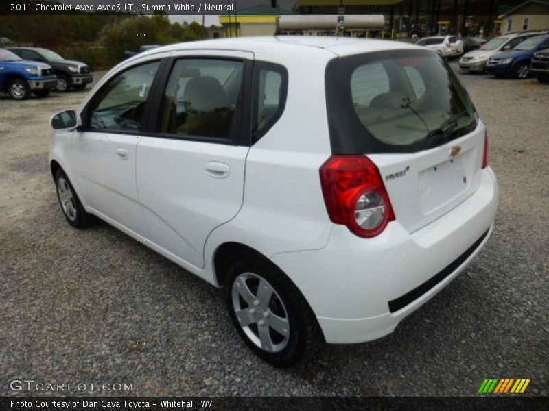 Summit White / Neutral 2011 Chevrolet Aveo Aveo5 LT