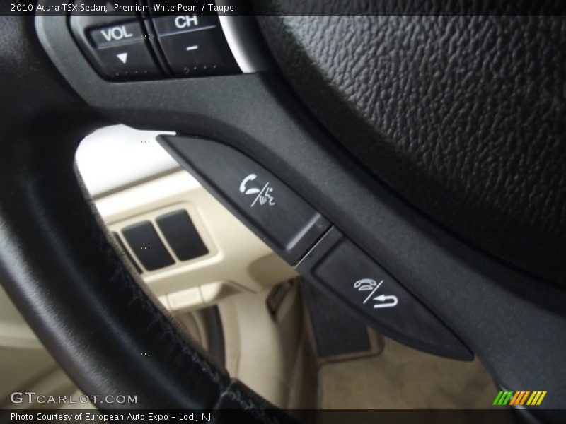 Premium White Pearl / Taupe 2010 Acura TSX Sedan