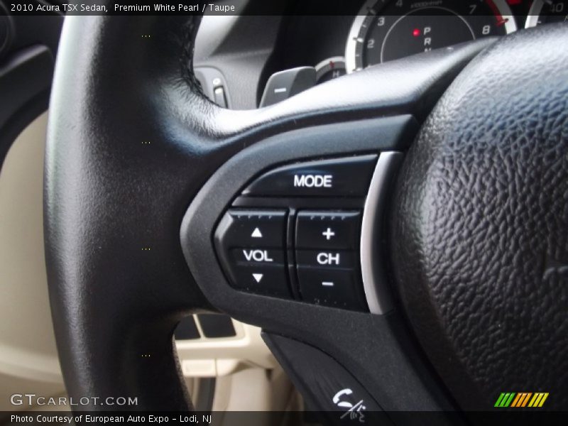 Premium White Pearl / Taupe 2010 Acura TSX Sedan
