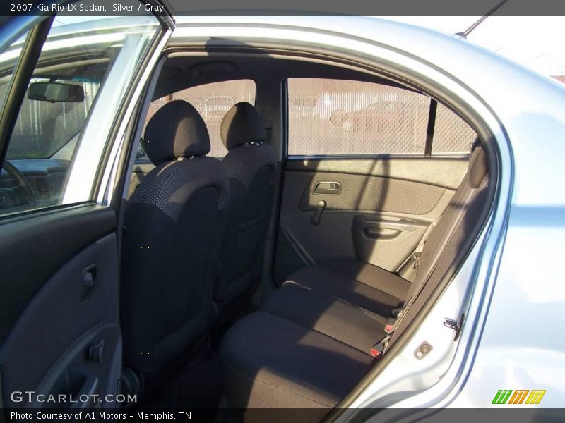 Silver / Gray 2007 Kia Rio LX Sedan