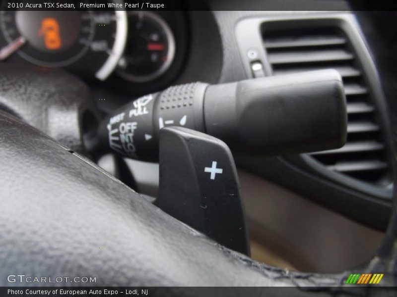Premium White Pearl / Taupe 2010 Acura TSX Sedan