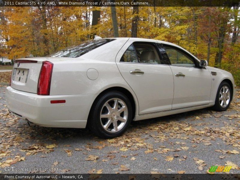 White Diamond Tricoat / Cashmere/Dark Cashmere 2011 Cadillac STS 4 V6 AWD