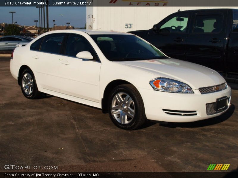 Summit White / Ebony 2013 Chevrolet Impala LT