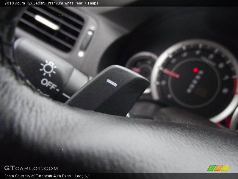 Premium White Pearl / Taupe 2010 Acura TSX Sedan