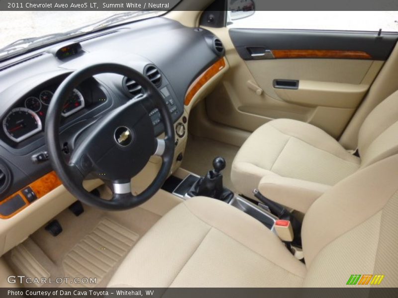 Summit White / Neutral 2011 Chevrolet Aveo Aveo5 LT