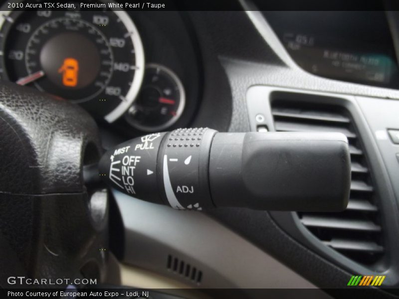 Premium White Pearl / Taupe 2010 Acura TSX Sedan
