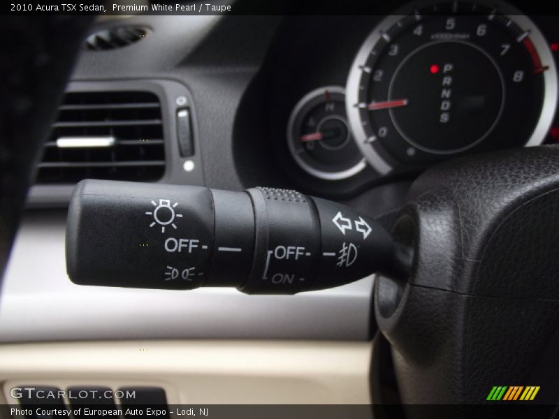 Premium White Pearl / Taupe 2010 Acura TSX Sedan