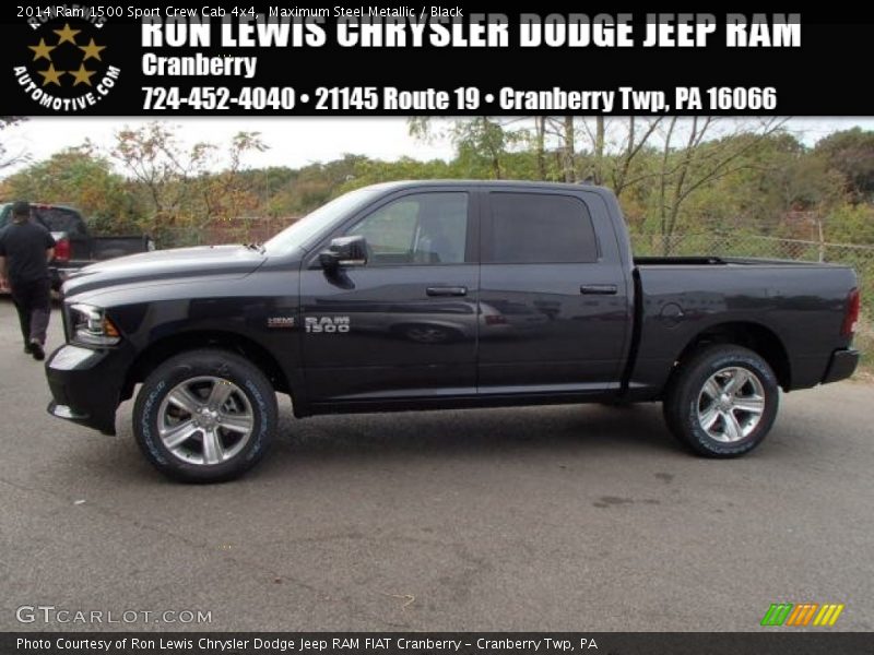 Maximum Steel Metallic / Black 2014 Ram 1500 Sport Crew Cab 4x4