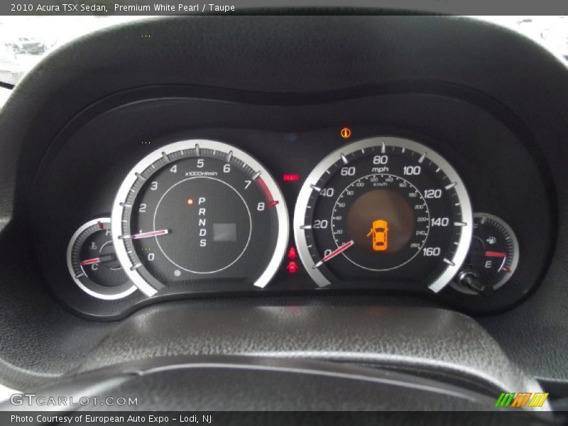 Premium White Pearl / Taupe 2010 Acura TSX Sedan