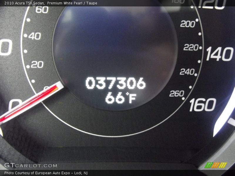 Premium White Pearl / Taupe 2010 Acura TSX Sedan