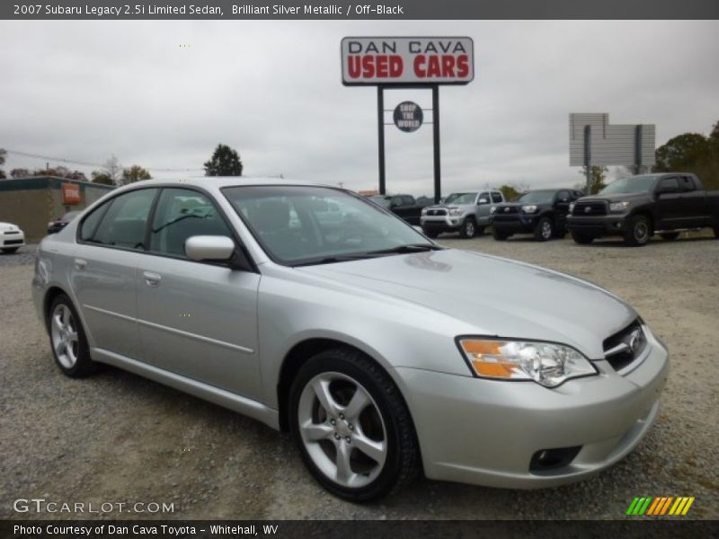 Brilliant Silver Metallic / Off-Black 2007 Subaru Legacy 2.5i Limited Sedan