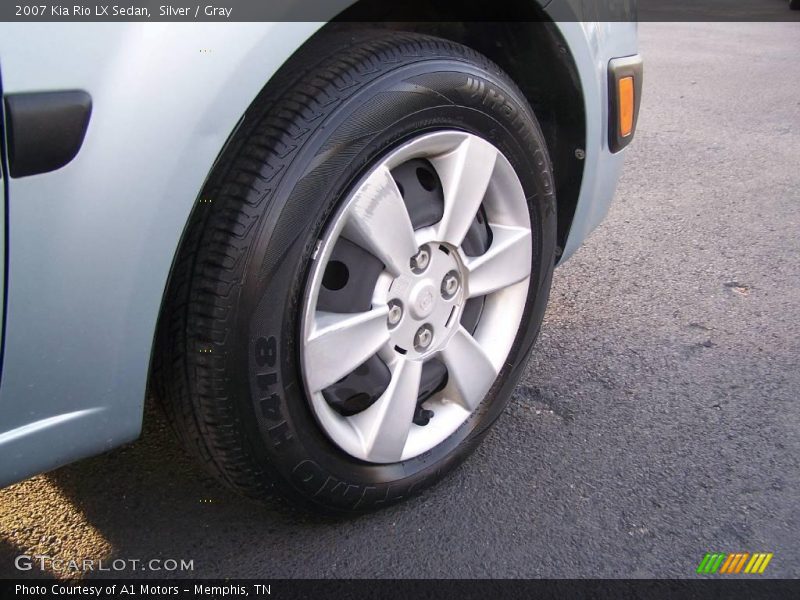 Silver / Gray 2007 Kia Rio LX Sedan