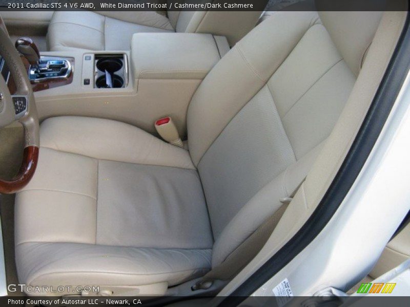 White Diamond Tricoat / Cashmere/Dark Cashmere 2011 Cadillac STS 4 V6 AWD
