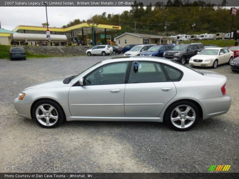 Brilliant Silver Metallic / Off-Black 2007 Subaru Legacy 2.5i Limited Sedan