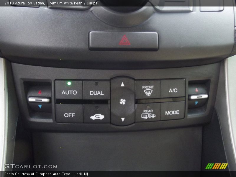 Premium White Pearl / Taupe 2010 Acura TSX Sedan