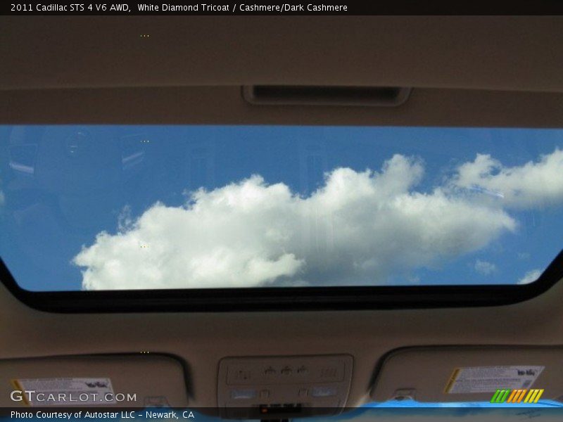 White Diamond Tricoat / Cashmere/Dark Cashmere 2011 Cadillac STS 4 V6 AWD