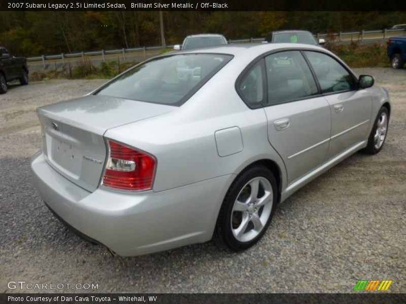 Brilliant Silver Metallic / Off-Black 2007 Subaru Legacy 2.5i Limited Sedan