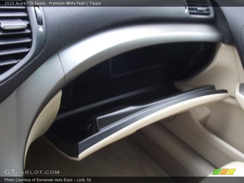 Premium White Pearl / Taupe 2010 Acura TSX Sedan