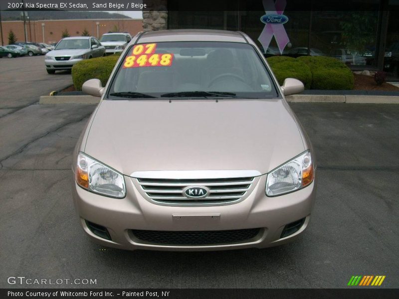 Sand Beige / Beige 2007 Kia Spectra EX Sedan