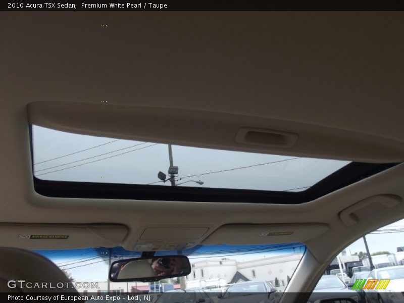 Premium White Pearl / Taupe 2010 Acura TSX Sedan