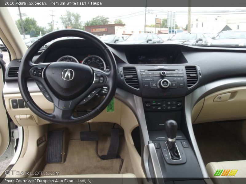 Premium White Pearl / Taupe 2010 Acura TSX Sedan