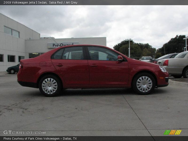 Salsa Red / Art Grey 2009 Volkswagen Jetta S Sedan