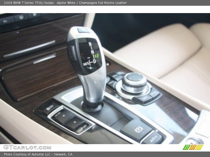 Alpine White / Champagne Full Merino Leather 2009 BMW 7 Series 750Li Sedan