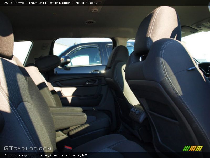 White Diamond Tricoat / Ebony 2013 Chevrolet Traverse LT