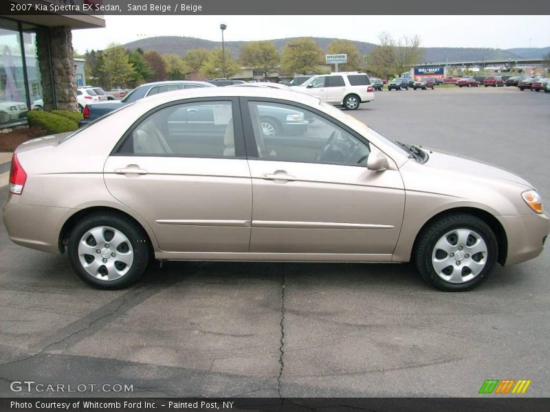 Sand Beige / Beige 2007 Kia Spectra EX Sedan