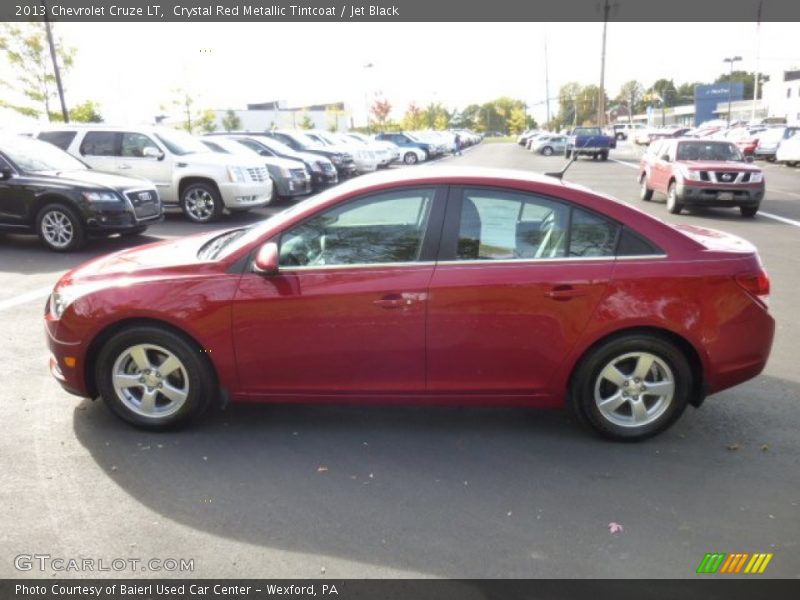 Crystal Red Metallic Tintcoat / Jet Black 2013 Chevrolet Cruze LT