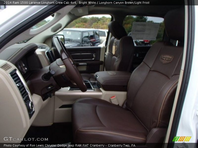 Front Seat of 2014 1500 Laramie Longhorn Crew Cab 4x4
