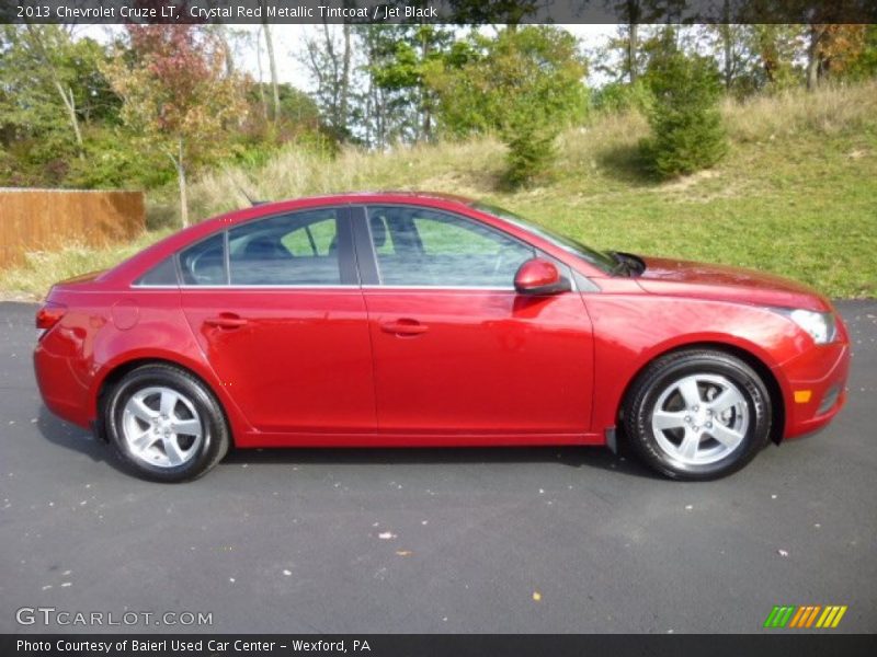 Crystal Red Metallic Tintcoat / Jet Black 2013 Chevrolet Cruze LT