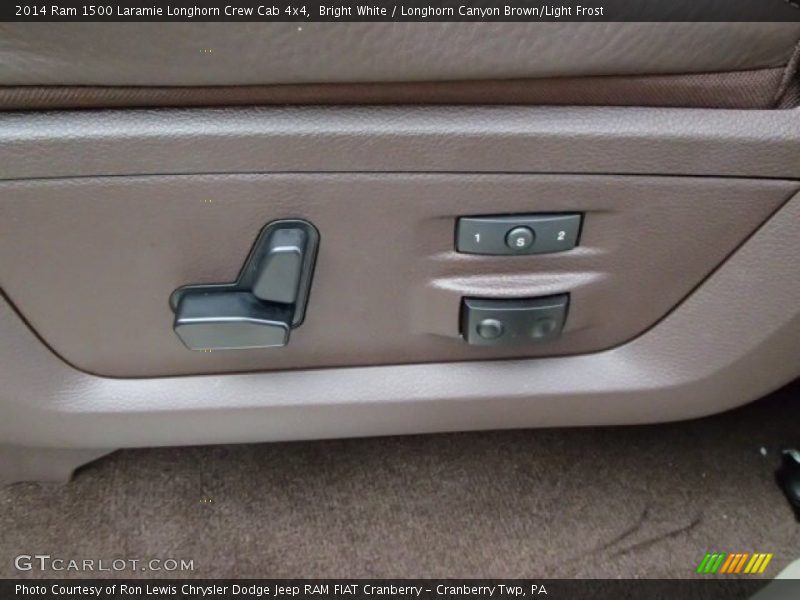 Bright White / Longhorn Canyon Brown/Light Frost 2014 Ram 1500 Laramie Longhorn Crew Cab 4x4