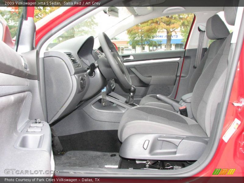 Salsa Red / Art Grey 2009 Volkswagen Jetta S Sedan