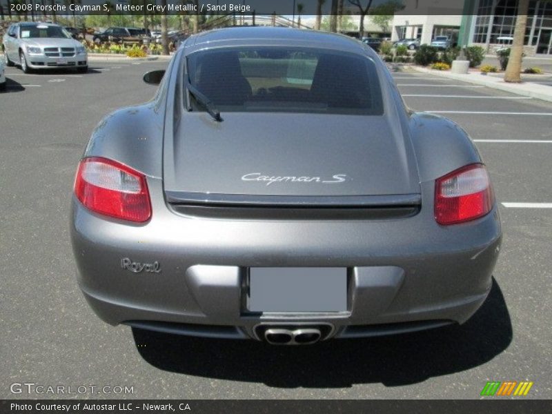 Meteor Grey Metallic / Sand Beige 2008 Porsche Cayman S