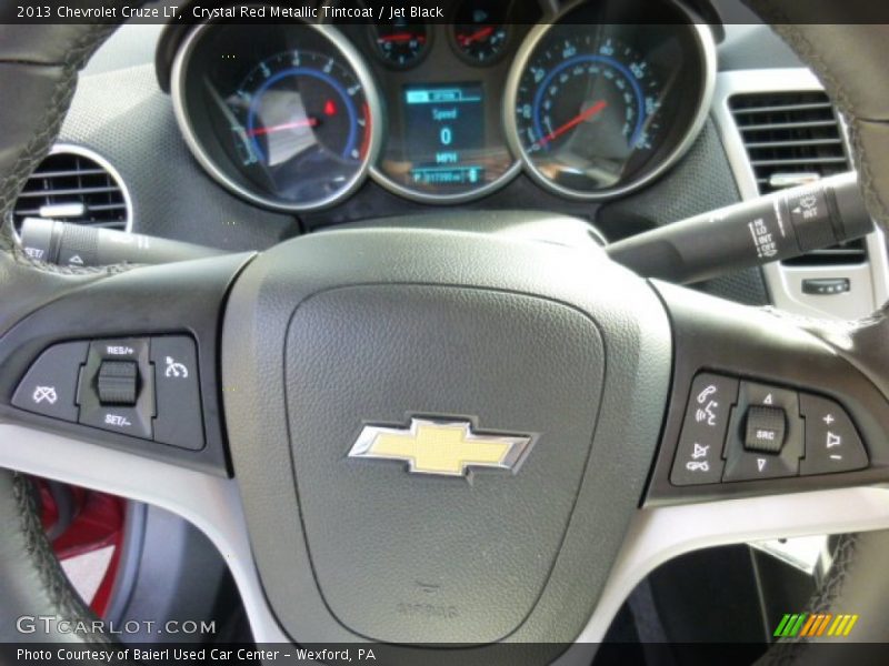 Crystal Red Metallic Tintcoat / Jet Black 2013 Chevrolet Cruze LT
